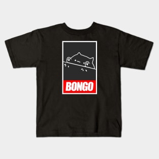 Drumming Bongo Cat Kids T-Shirt